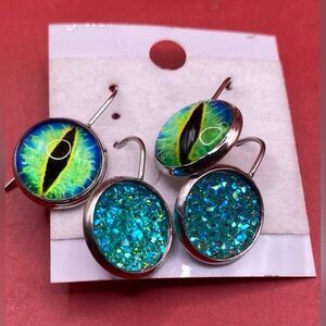 2 Pair NWOT Earrings New Age Pierced Dangle